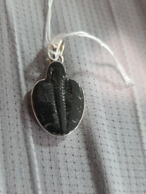 Black Trilobite Pendant  - Women Jewelry